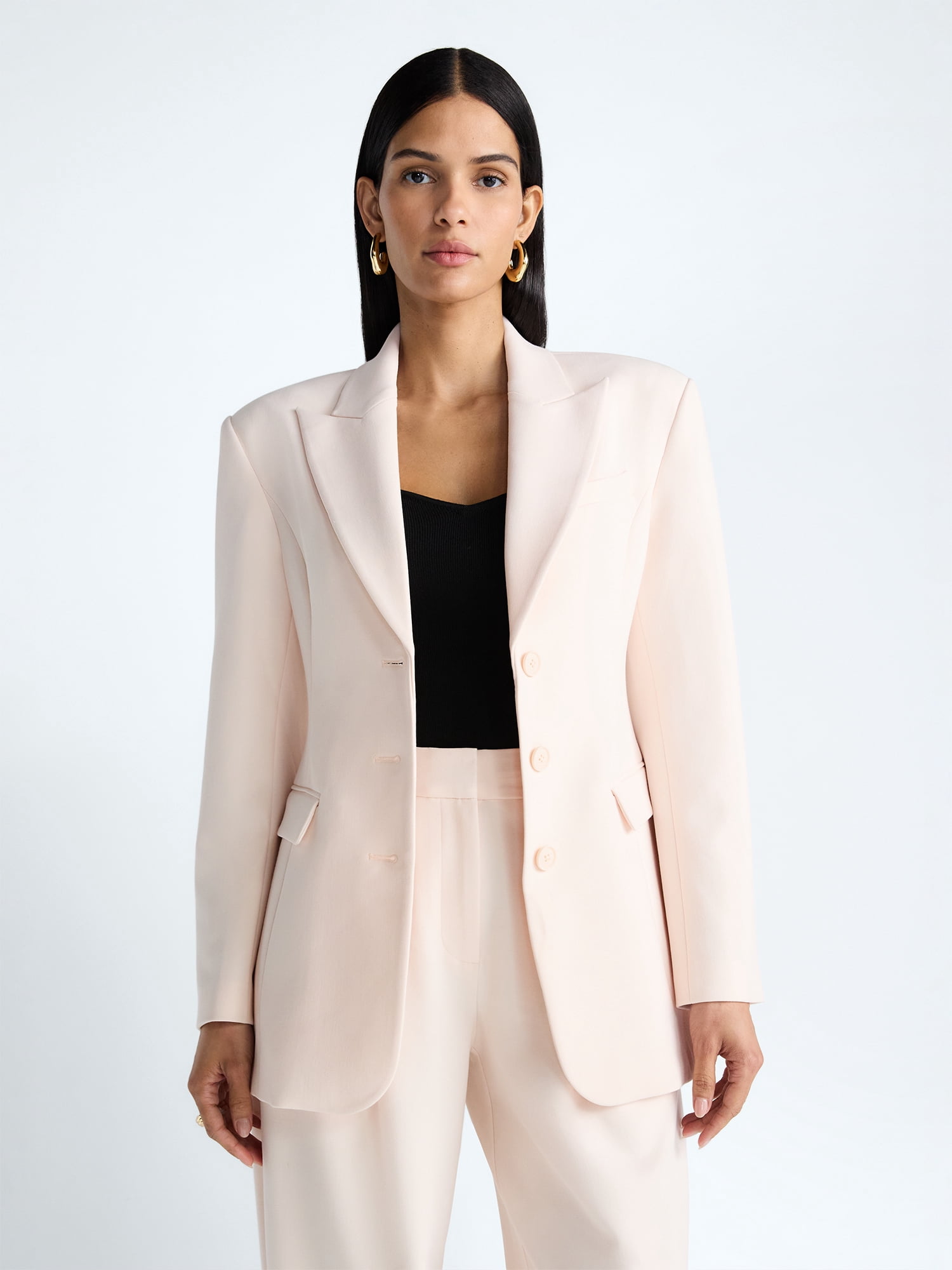 Devil Wears Prada Scoop Collection Women's and Women’s Plus Single Breasted Blazer, Sizes XS-4X