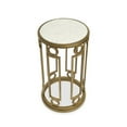 thumbnail image 5 of Magnussen Home Lorena Burnished Brass Round Accent Table, 5 of 5