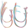 thumbnail image 2 of Here's a polished product description for your **4pcs Ponytail Extensions for Unicorn Hair Clips**:\n\n \n\n🌈 **4PCS Vibrant Ponytail Extensions Unicorn, 2 of 2