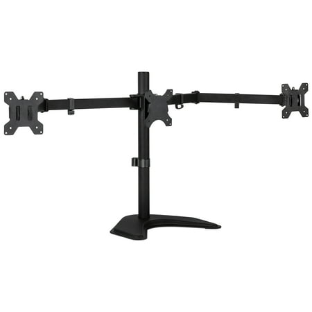 UPC: 0818103022160 | Mount-it! Triple Heavy Duty Monitor Stand  Fits 17 -27  Computer Screens  Freestanding Full Motion