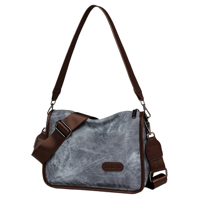 Ediodpoh Women Shoulder Bag Fashionable New Pattern Simple Solid Color Retro Large Capacity Practical Casual Versatile Messenger Bag Blue