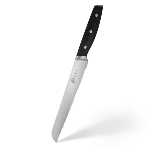 Cuchillo para pan MasterChef, 33 cm, acero con alto contenido de carbono, afilado