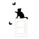 thumbnail image 3 of Injueey Pegatinas de pared de fondo de gato y mariposa ambiental, calcomanías de póster, papel tapiz, decoración de sala de dibujo para dormitorio Decoración del hogar Injueey JJ11602-00, 3 of 6
