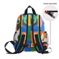 thumbnail image 5 of FORMRS School Backpack with Front Zippered Pocket 12" Student Travel Daypack, Abstract Plants, 5 of 6