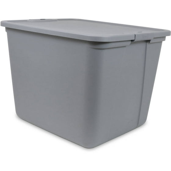 Mainstay 20 Gallon Storage Tote Grey