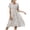 White, variant on Aoochasliy Trendy Dress Women Summer Casual Short Sleeve V-Neck Floral Dresses Slim Dress