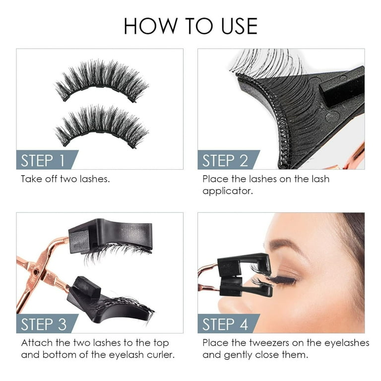 Magnetic Eyelashes, Natural Look False Lashes without Eyeliner, Light Weight and Waterproof Magnetic Eyelashes No Glue