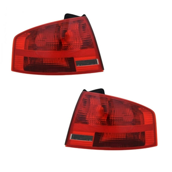 For Audi S4 2005 06 07 2008 Tail Light Driver and Passenger Side | Pair | Outer | Base Model Sedan | CAPA | Replacement For AU2800103, AU2801103 | 8E5945095A, 8E5945096A
