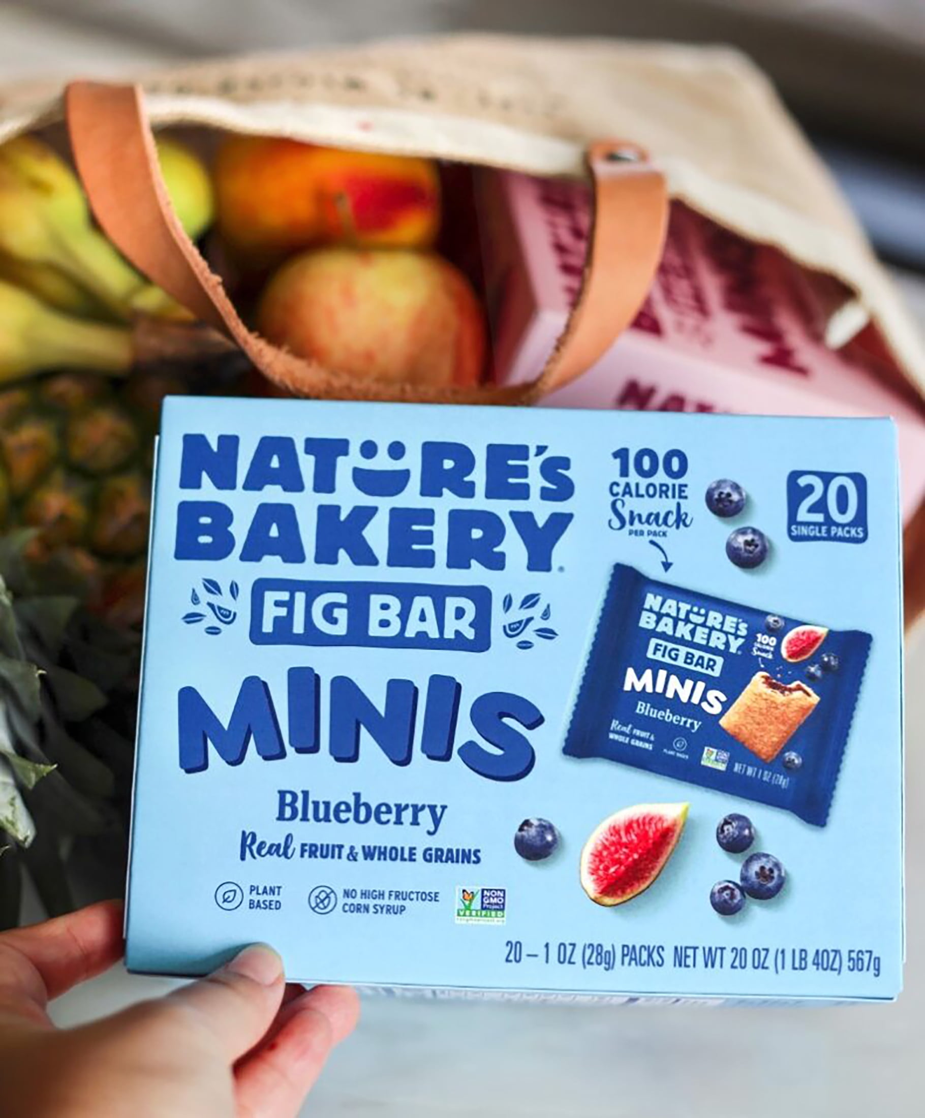 Nature’s Bakery Blueberry Fig Bar Minis, 1 oz, 20 Count