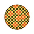 thumbnail image 3 of Checkered Checkerboad Design Spare Wheel Tire Cover for Honda CRV RV SUV 4WD 4x4 Vehicle Accessories 14" 15" 16" 17", 3 of 5