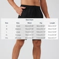 thumbnail image 3 of Lenago Cargo Shorts for Men Shorts for Men Men's Sports Shorts With Pockets for Running Outdoor Casual And Cycling Drawstring Shorts Blue XXL, 3 of 5