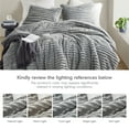 thumbnail image 4 of Regency Heights Twin/Twin XL Fluffy Ribbed Plush Comforter Set 2-Piece Bedding Set Gray, 4 of 12