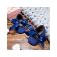 thumbnail image 4 of Franhais Baby Flat Shoes, Bow-Knot Decoration Soft Sole Princess Shoes, Toddler Crib Shoes Prewalker, 4 of 8