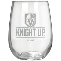 Vegas Golden Knights Etched 17oz. Rally Cry Stemless Wine Glass