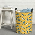 thumbnail image 7 of KLL Shark Print Waterproof Foldable Laundry Hamper Bucket with Handles for Storage Bin,Kids Room,Home Organizer (Small ), 7 of 7