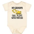 thumbnail image 3 of Inktastic Construction Grandpa Still Plays with Trucks Boys Baby Bodysuit, 3 of 5