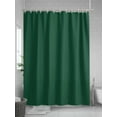 thumbnail image 5 of Pure Olive Green Extra Long Shower Curtain Set, Waterproof Shower Curtains for Bathroom, Simple Solid Color Washable Fabric Cloth Bath Curtain for Bathtub Decoration with Hooks 72x96 Inches, 5 of 6