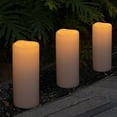 thumbnail image 3 of NURADA Large Outdoor Flameless Candles 12" x 5" - Waterproof LED Pillar Flickering Candle Battery Operated with Timer Remote Control for Patio Porch Lante, 3 of 8