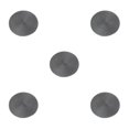 thumbnail image 3 of kurtrusly Table Mats For Every Occasion Wide Application And Sturdy Durability Round Placemats Place Mats Non-skid Odorless dark grey 5Set, 3 of 6