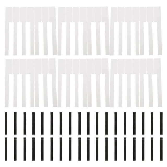 MasteelfCA 88Pcs Practical Piano Keytops Piano Replacing Keys Piano Supplies for Musician