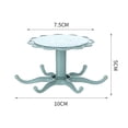 thumbnail image 2 of Xihbxyly Perchero de Cocina con 6 Ganchos Giratorios, Organizador de Pared Compacto, Gran Capacidad de Carga, Fácil Instalación, Ideal para Cocinas Domésticas, Carga Máxima de 2 Kg, Material Abs, Aju, 2 of 6