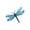 Blue-B, variant on Iron Beetle and Ladybug Wall Hanging, Rustic Metal Craft Decor, Fence and Tree Mounted Ornament, Weather Resistant Outdoor Accent, Artistic Decoration for Courtyard, Balcony and Garden Space, Blue-C