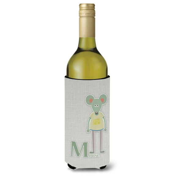 Alphabet M for Mouse Wine Bottle Hugger