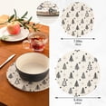 thumbnail image 3 of 2-Pcs Christmas Tree Trivet Pot Holder - Round Woven Potholders Set - Cotton Braided Hot Pads - Coasters - Table Mats for Cooking and Baking（158） Home Decor, 3 of 7