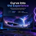 thumbnail image 4 of Deco Gear 34" Curved Monitor, 100Hz Gaming Monitor, WQHD 3440x1440 UltraWide Monitor, 1ms MPRT, 99% sRGB, HDR Ready, PIP/PBP, 2x HDMI, 2x DP, 4 of 10