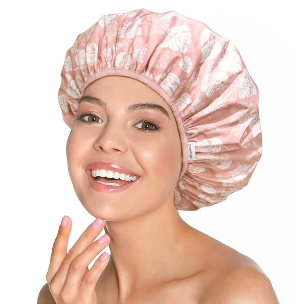 Gorro de ducha Yanibest, reutilizable y resistente al agua para mujer