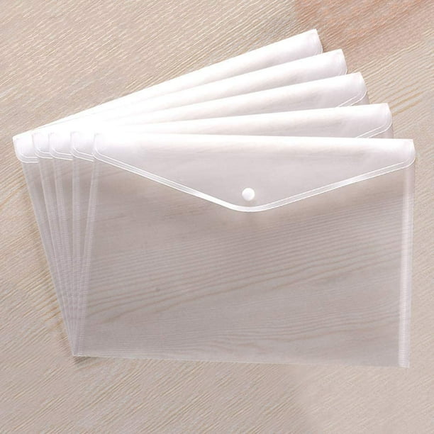 File Folder Pockets File Jacket Plastic Envelope Flat Document Letter