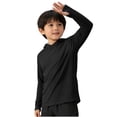 thumbnail image 3 of BOVXNPU Boys Long Sleeve T-Shirts Solid Long Sleeve Hooded Sun Protection Shirt Broken Cuff Summer Tops, 3 of 7