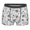 thumbnail image 4 of Goofa Hand Drawn Snake Printed Men's Boxer Briefs Underwear, Moisture-Wicking Underwear, Trunk,Soft and Breathable Cotton Underwear-X-Large, 4 of 9