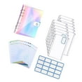 thumbnail image 1 of ziyahi 6 Rings A6 Notebook Binder Loose Leaf Folder Budgeting Expense Saving Color, 1 of 5