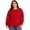 Red/Lights, variant on DEXIO Women Plus Size Merry Christmas Shirt Plaid Leopard Tree Shirt Oversized Xmas Casual Holiday Long Sleeve Tee Top, Red,5X