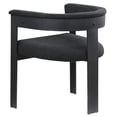 thumbnail image 4 of Pemberly Row Contemporary Black Boucle Fabric Dining Chair (Set of 2), 4 of 8