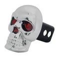 thumbnail image 3 of Bully Chrome Skull Emblem LED Hitch Cover for Chevrolet, 2 in, 125 in, Triple-Chromed, Silver, 3 of 4