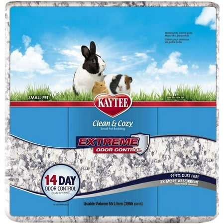 Kaytee Clean & Cozy Extreme Odor Control Small Pet Bedding [Small Pet, Bedding Material] 65 Liters (3965 Cu. In.)