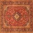 thumbnail image 1 of Ahgly Company Indoor Square Persian Orange Traditional Area Rugs, 6' Square, 1 of 1
