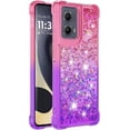 thumbnail image 3 of Case for Motorola Moto Edge 5G 2024 Case Girls Women,Liquid Glitter Shockproof Back Cover Soft TPU Bumper Silicone Slim Protective Cover for Moto Edge 5G 2024 Gradient Pink, 3 of 14