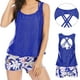 thumbnail image 1 of MKLEKYY Trajes De Baño Mujer Curvy Women Tankini Swimsuits For Women 3 Piece Bathing Suits Swim Tank Top With Boy Shorts And Bra Swimwear, 1 of 4