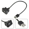 thumbnail image 1 of Dashboard Flush Mount USB Car Male to Female Extension Cable Adapter For Toyota, 1 of 1