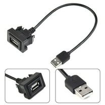 Dashboard Flush Mount USB Auto Male-To-Female Extension Cable Adapter Fits For Toyota USB Car Electronics