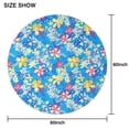 thumbnail image 6 of Pioneer Flower Floral Print Pattern Round Tablecloth 60"x60",Wrinkle Wipeable Table Cloth for Kitchen Dining Room Picnic Patio Party, 6 of 6