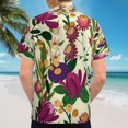 thumbnail image 6 of High Quality Hawaiian Shirts for Men Short Sleeve Aloha Beach Shirt Floral Summer Casual Button Down Shirts Blouses QYMQBX, 6 of 7