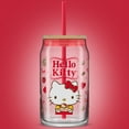 thumbnail image 2 of JoyJolt Hello Kitty® and Friends Favorite Flavor Glass Tumbler with Bamboo Lid and Straw Red, 2 of 5