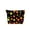C, variant on Funny Halloween Zippered Pouch Multipurpose Spooky Pattern Travel Bag Reusable Canvas-Like Storage for Makeup Stationery Keys 9.8x6.7in