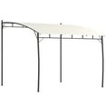 thumbnail image 2 of Outsunny 10' x 10' Pergola with UV-Resistant Canopy, Outdoor Sun Shade Shelter for Porch, Patio, Deck, Backyard, Cream, 2 of 9