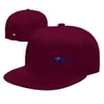 thumbnail image 4 of DouZhe Flat Brim Cap Snapback Hat, Kangaroo Australia Flag Prints Adjustable Red Adult Baseball Cap, 4 of 6