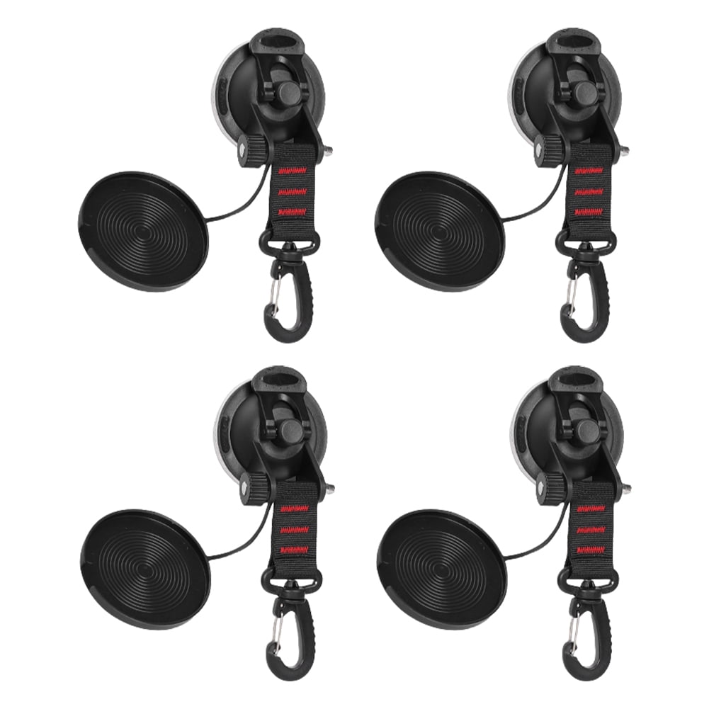 1/2/4pcs Suction Cup Securing Hooks Tie Down For Car-Truck-Awning-Camping-Tarp